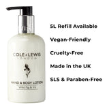 Cole & Lewis Wild Fig & Iris body lotion
