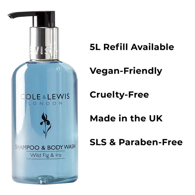 Cole & Lewis Wild Fig & Iris Shampoo & Body Wash 5L