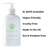 Eden Green Tea & Lemon Zest Conditioner 300ml with product features 
