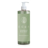  Eden green tea and lemon zest Shampoo & Body Wash 500ml bottle on a white background