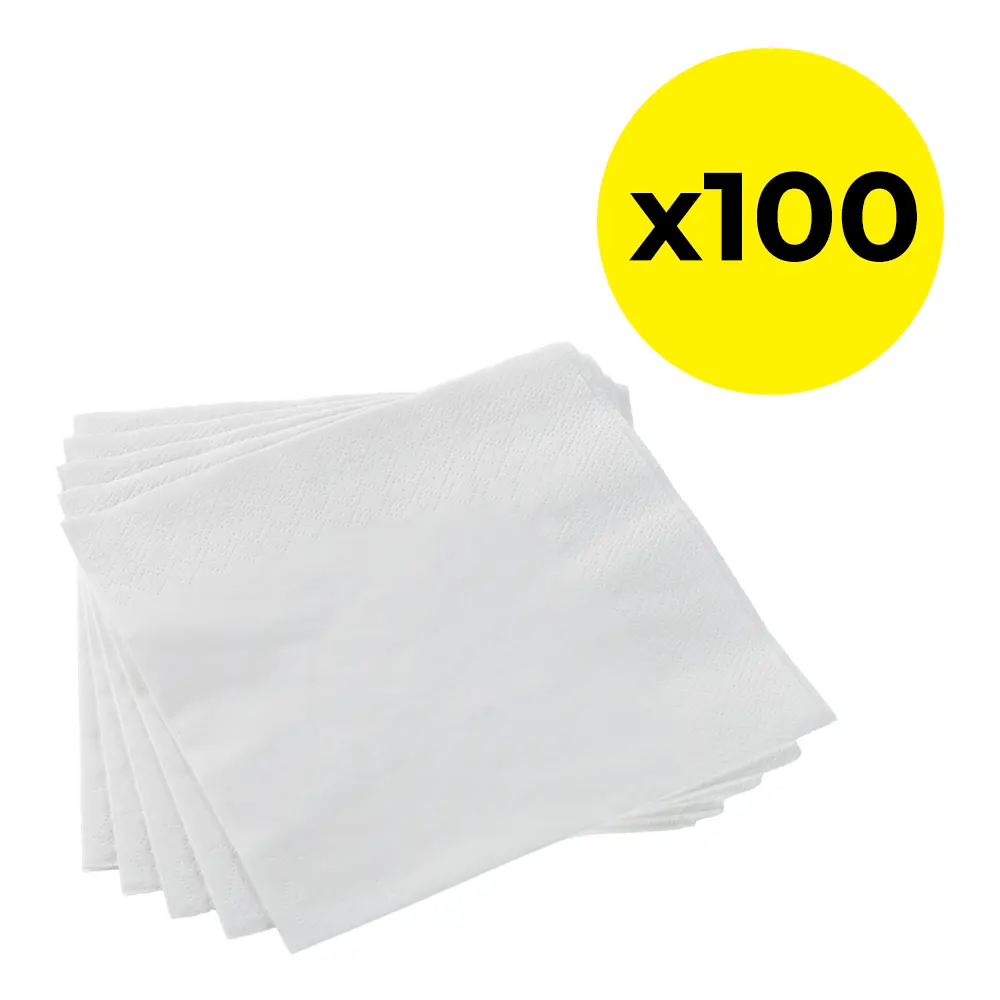 2-Ply Paper Napkins 33x33cm - Pack of 100