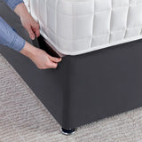 Charcoal jersey cotton bed base wraps