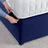 Navy jersey cotton bed base wraps