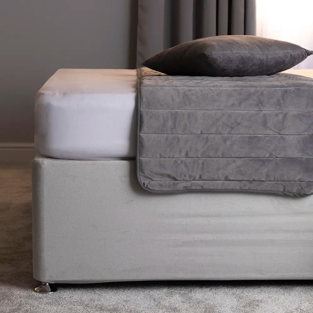 Faux Suede Bed Base Wrap