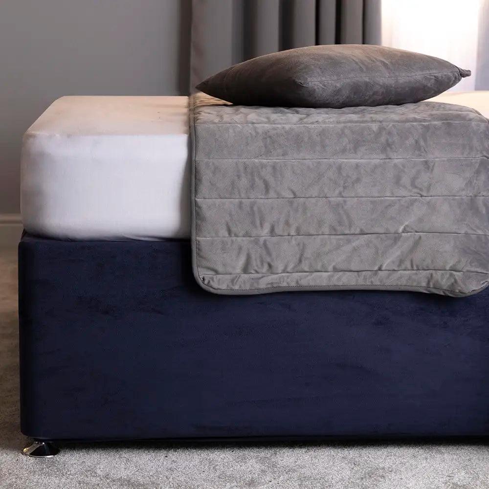 Faux Suede Bed Base Wrap