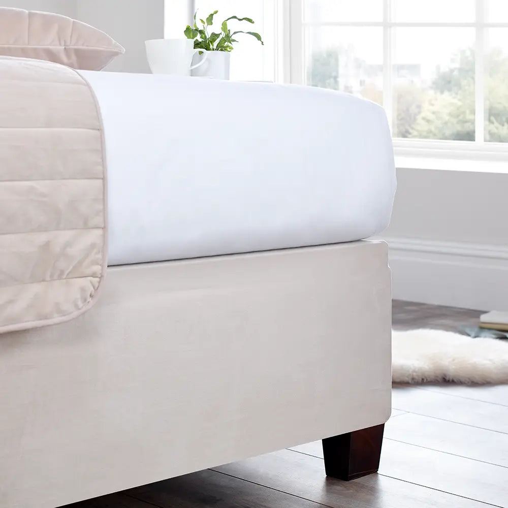Faux Suede Bed Base Wrap | Hotel Supplies | Out of Eden