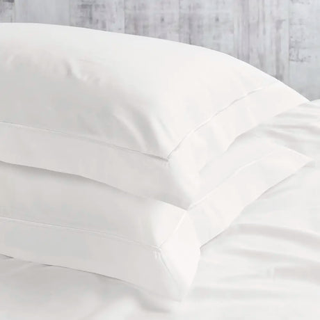 Image featuring Ivory Easy-care Percale Oxford Pillowcase - Pair