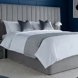 Luxury Cotton Micro Stripe 300 TC Bedding Bundle in lifestyle setting