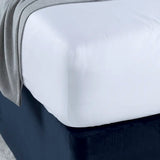 Close-up of Luxury Organic Cotton 400 Thread Count Fitted Sheet