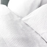  2230 Luxury Cotton Seersucker 200 Thread Count Duvet Cover Set