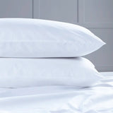 Classic Cotton Percale 200 Thread Count Oxford Pillowcase - Pair in lifestyle setting