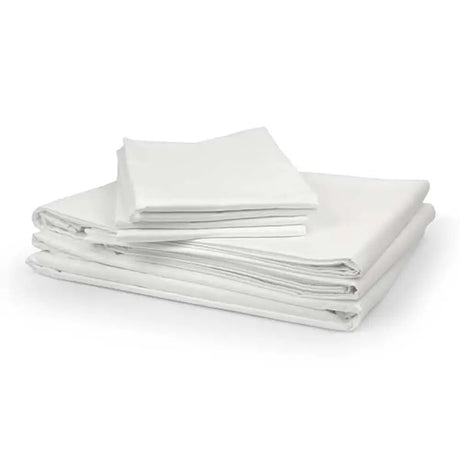 White Classic Cotton Percale 200 TC Bedding Bundle
