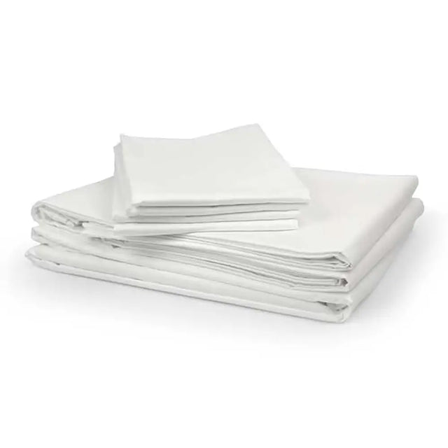 White Classic Cotton Percale 200 TC Bedding Bundle