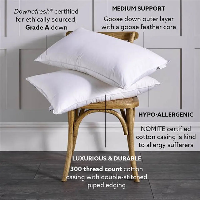 Luxury Goose Down Surround Pillow