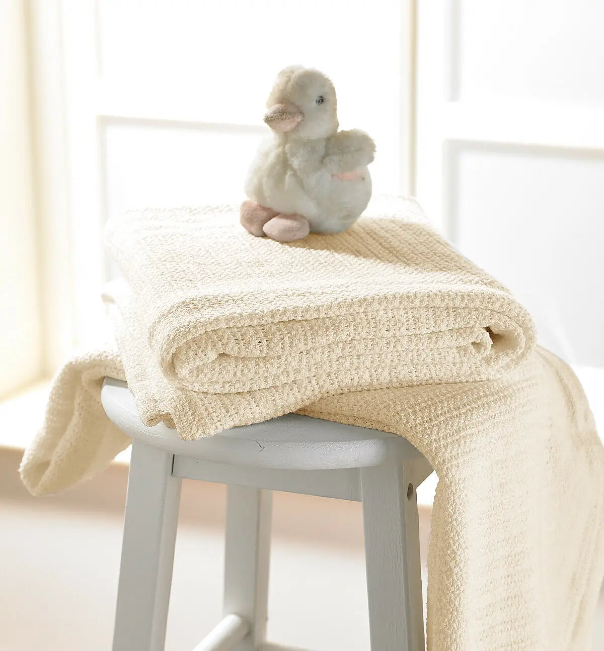 Cellular Cotton Cot Blanket