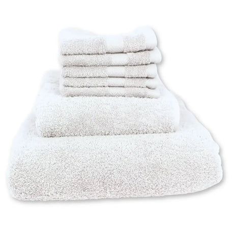 Luxury Cotton Towel Bundle white