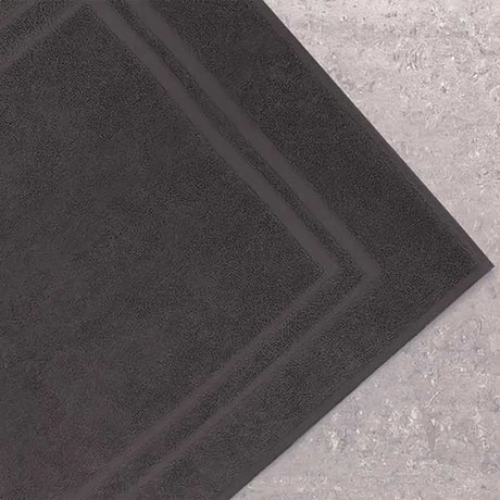 Classic Cotton Bath Mat Anthracite black 