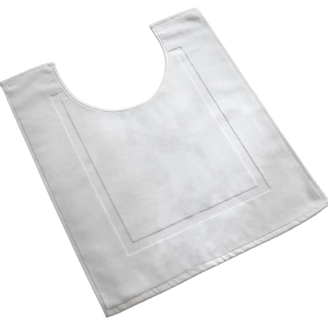 white luxury 900gsm cotton pedestal mat on white ground