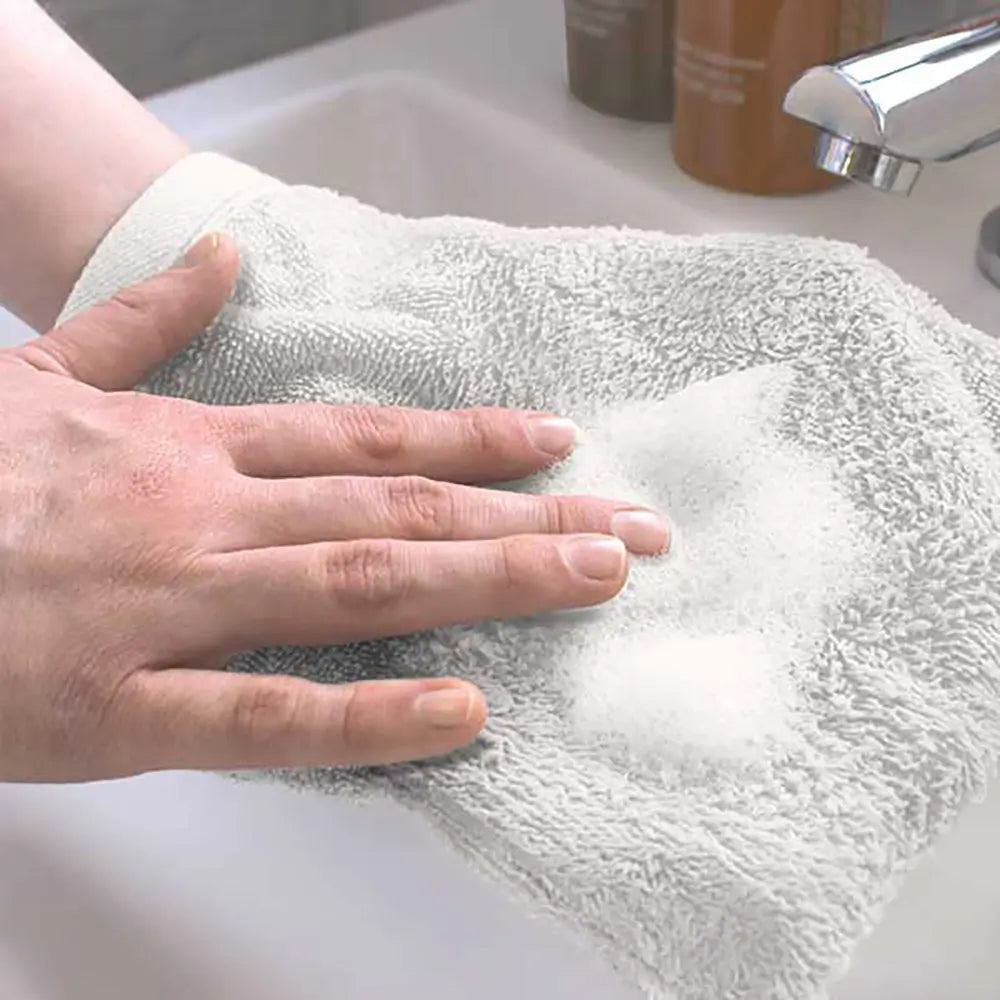 White Luxury Spa Wash Mitt