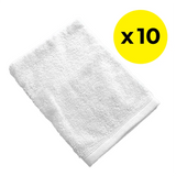 White Luxury Spa Wash Mitt 400gsm - Pack of 10