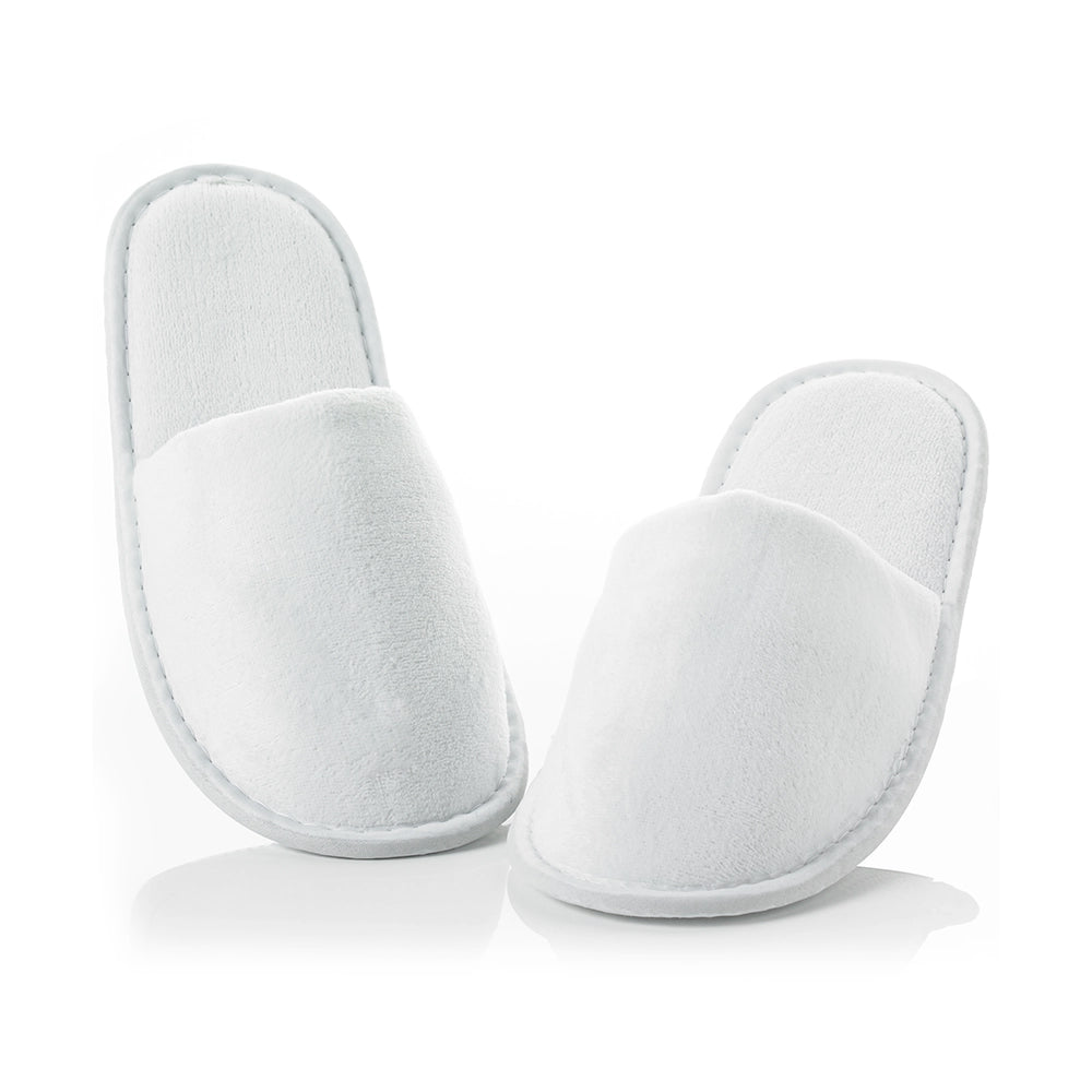 Luxury Velour Slippers with Closed Toe