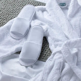 Polyester Terry Slippers in lifestyle setting