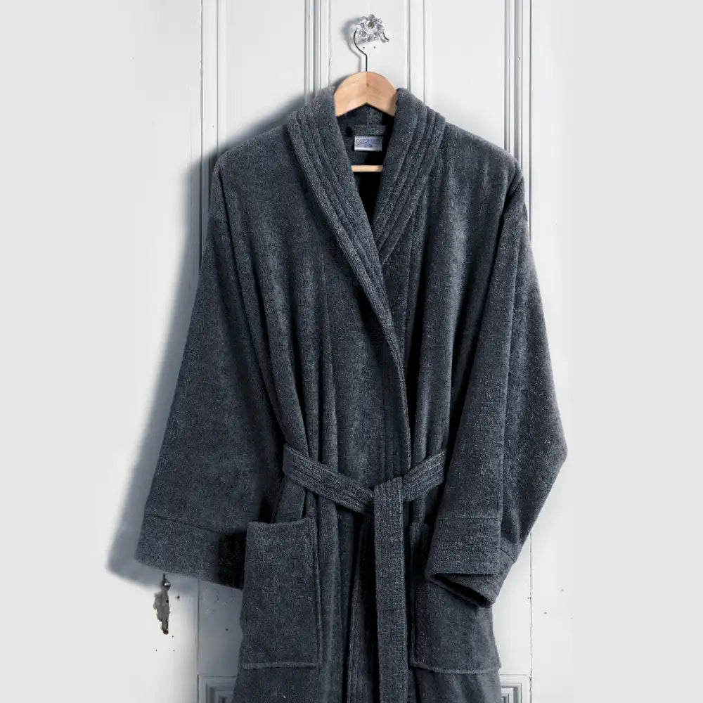  Anthracite Turkish cotton-towelling bathrobes