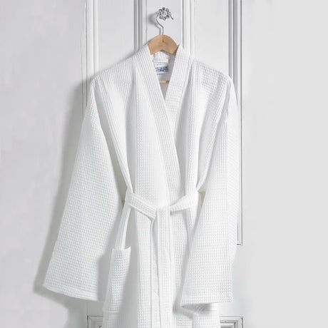 Classic White Waffle Bathrobe