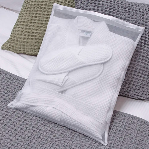 Mesh Bathrobe Storage Bag