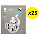 Clipper Fairtrade Organic Earl Grey Tea Bags - Tag & Envelope