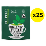 Clipper Fairtrade Organic Green Tea Bags - Tag & Envelope