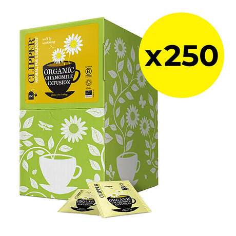 Clipper Fairtrade Organic Chamomile Tea Bags - Tag & Envelope pack of 25 