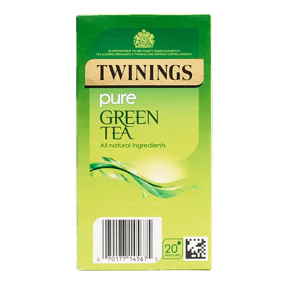Twinings Pure Green Tea Bags (Tag & Envelope) - Pack of 20