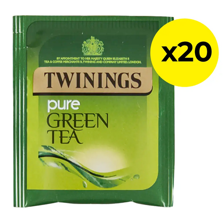 Twinings Pure Green Tea Bags (Tag & Envelope) - Pack of 20