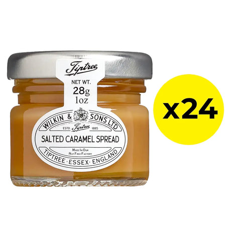 28g Tiptree Salted Caramel Spread Mini Jars - pack of 24