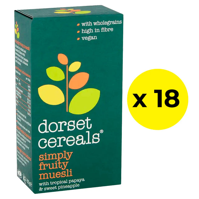 Dorset Cereals Simply Fruity Muesli Portion Pack - Pack of 18