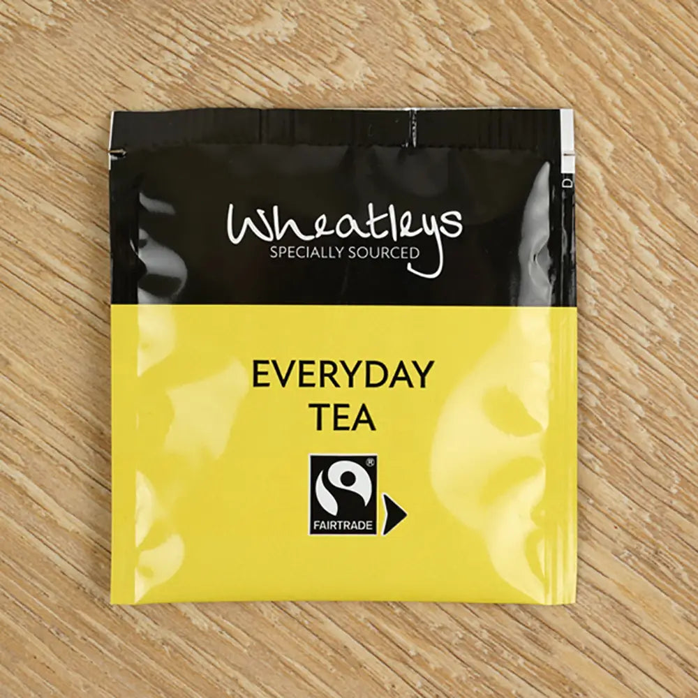 Wheatleys Everyday Tea package on a wooden surface