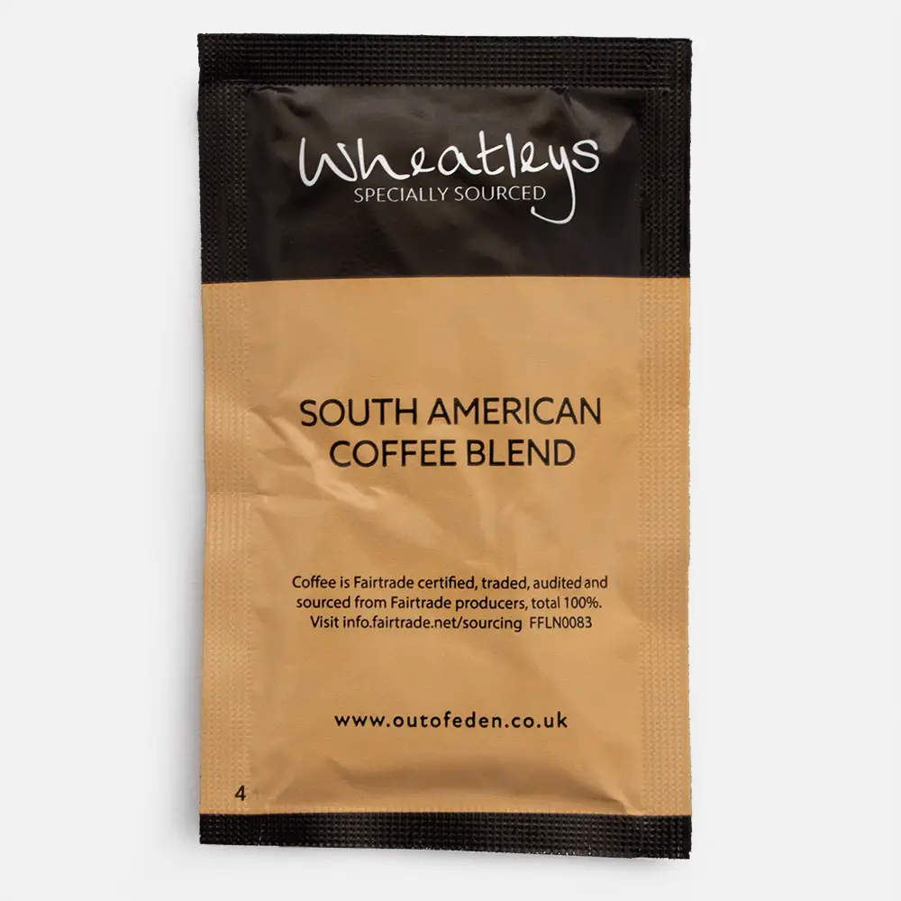 Wheatleys South American Coffee Blend package on a white background