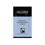 Wheatleys Brazilian Decaffeinated Coffee packet with fair trade sign on a white background