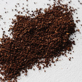 Close-up Wheatleys Colombian Arabica Cafetiere Coffee on a white surface