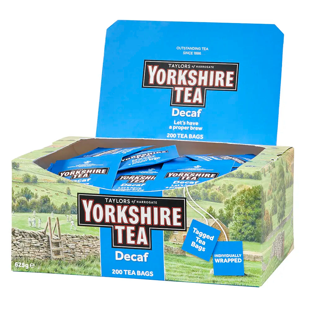 Yorkshire Tea Decaf Tea Bags Tag & Envelope - Pack of 200