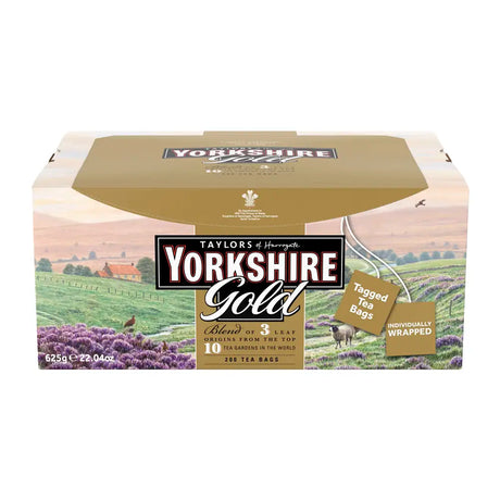 Yorkshire Gold Tea Bags (Tag & Envelope) - Pack of 200