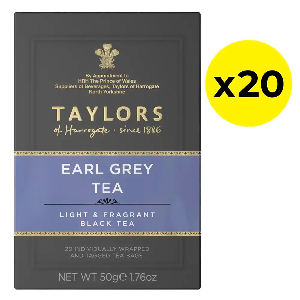 Taylors Earl Grey Tea Bags (Tag & Envelope) - Pack of 20