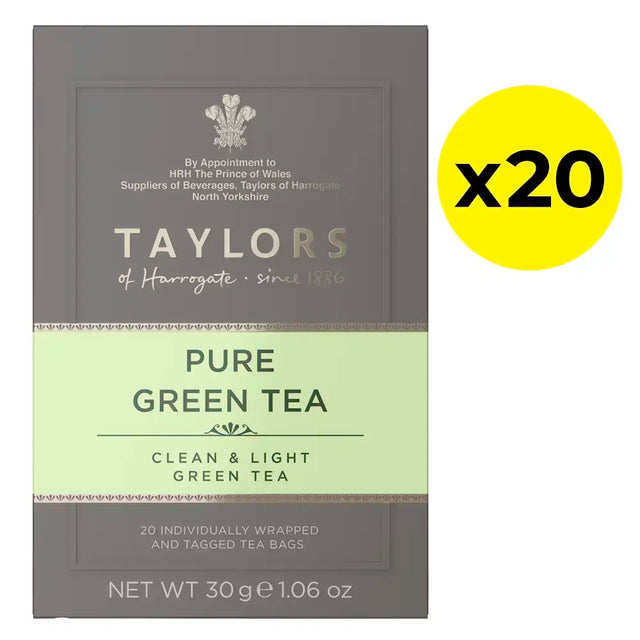Taylors Pure Green Tea Bags (Tag & Envelope) - Pack of 20