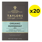 Taylors Organic Peppermint Tea Bags (Tag & Envelope) - Pack of 20