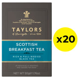 Taylors Scottish Breakfast Tea Bags Tag & Envelope - Pack of 20
