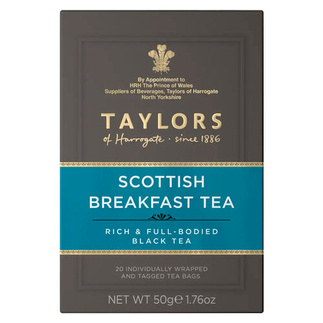 Taylors Scottish Breakfast Tea Bags Tag & Envelope - Pack of 20