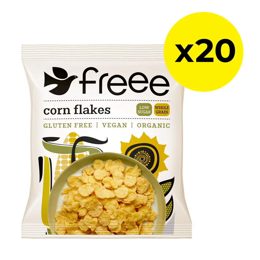 Freee Gluten-Free Organic Corn Flakes Portion Packs - Pack of 20