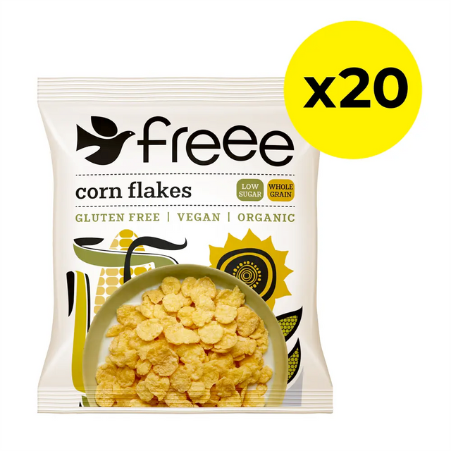 Freee Gluten-Free Organic Corn Flakes Portion Packs - Pack of 20