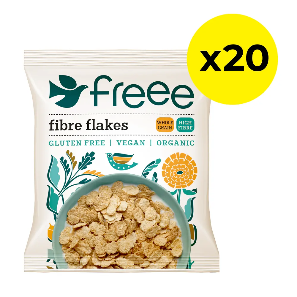 Freee Gluten-Free Organic Fibre Flakes Portion Packs - Pack of 20
